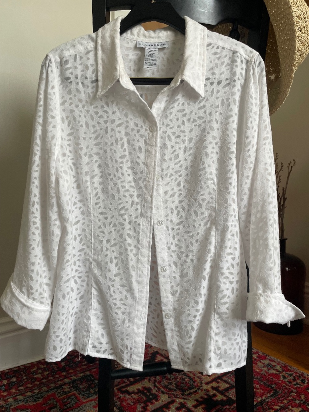 Sag Harbor 3/4 Sleeve Blouse
